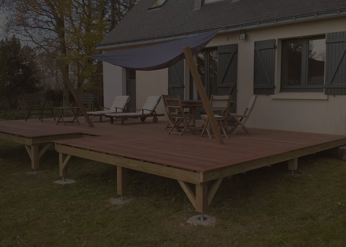 Terrasse dans le Morbihan